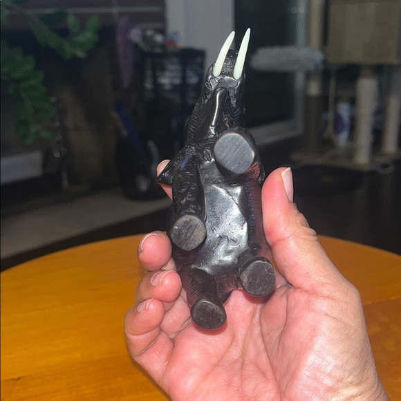 Majestic Black Elephant Sculpture - Picture 5 of 6